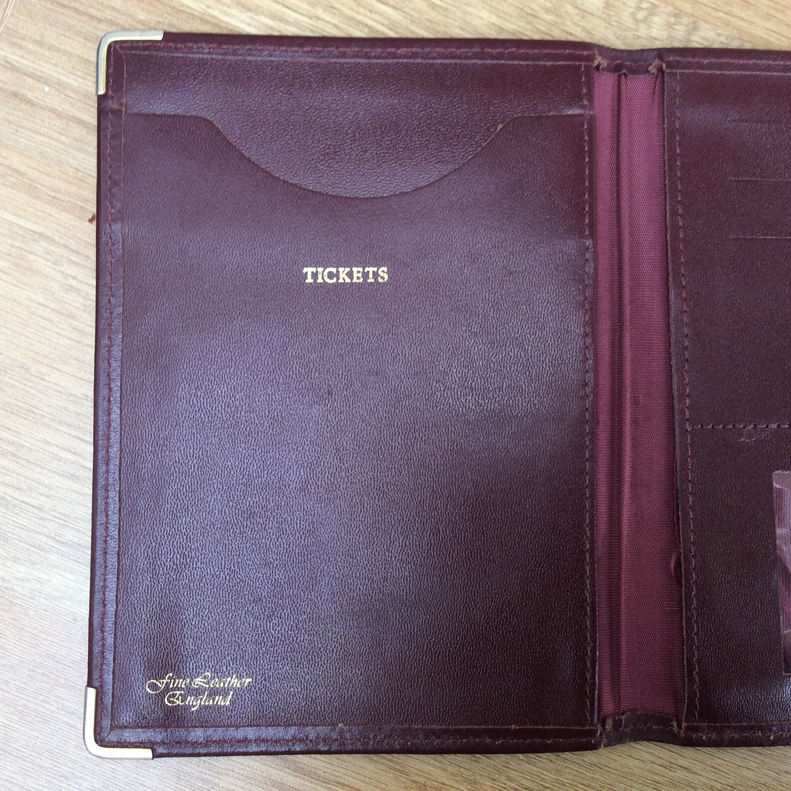Vintage Leather Travel Documents Wallet Fine Oxblood Leather Etsy UK
