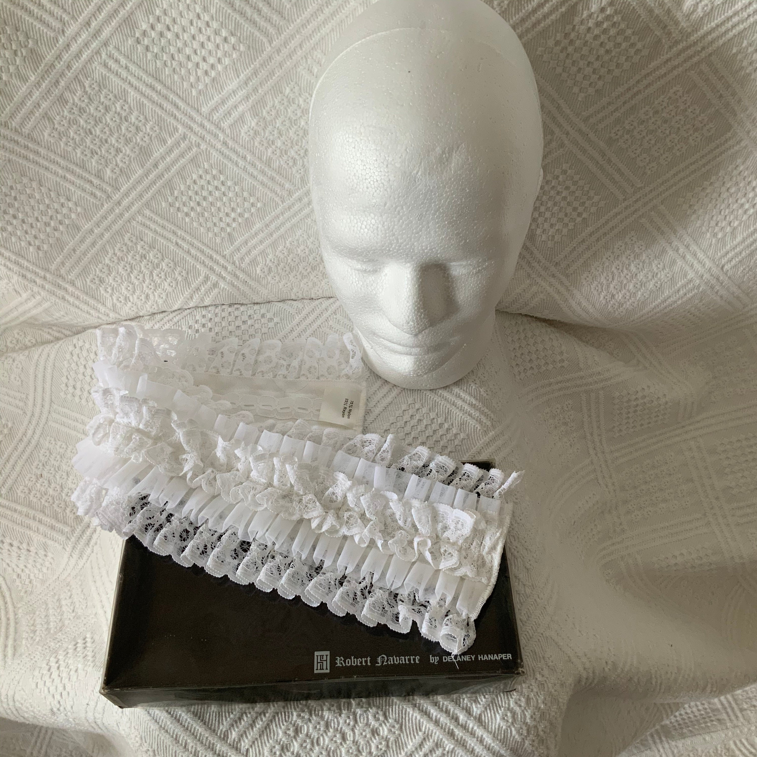 Image of Vintage 1970S Nylon Dress Frill, Robert Navarre By Delaney Hanaper, in Original Box