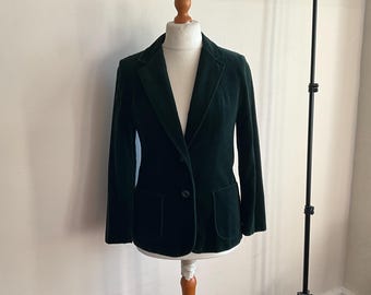 Green velvet jacket ladies uk deals