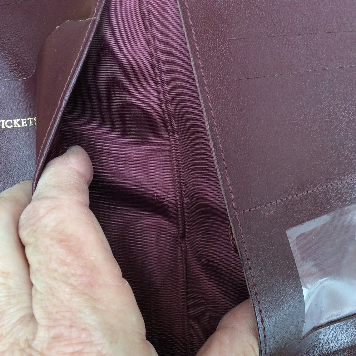 Vintage Leather Travel Documents Wallet Fine Oxblood Leather Etsy UK