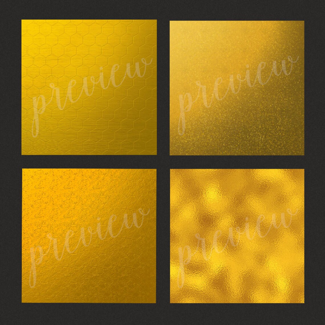 Gold Foil Digital Paper Metallic Gold Gold Digital Paper Etsy