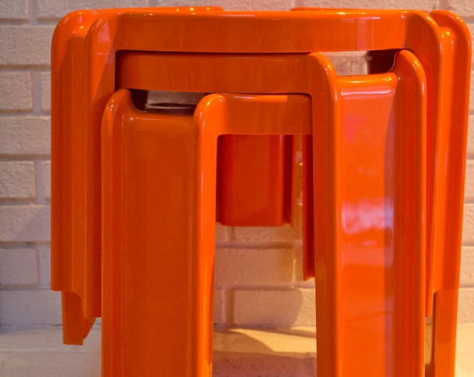 Vintage Kartell Nesting Tables Set by Giotto Stoppino Etsy