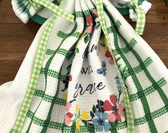 Good Luck Angel Handmade Kitchen Towel Decor