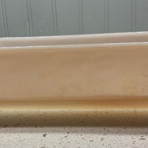 Anchor Hocking Fire-King Peach Lusterware, 441 Rectangular Loaf Pan, Bread Pan, 1 qt., USA, Baking Dish, Vintage Cookware, Antique Bakeware