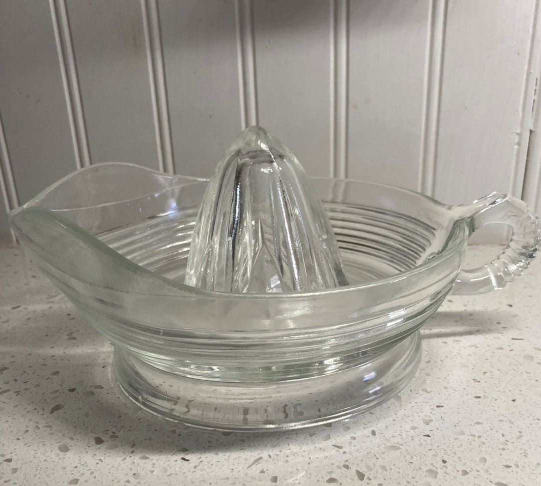 Anchor Hocking Manhattan Depression Glass Citrus Juicer Reamer Etsy