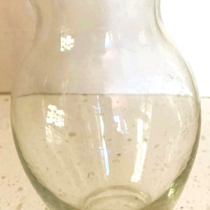 1970s Anchor Hocking Jardin Vase, Clear Glass Vintage Vase, 5&quot; Vase, Retro Decor, Collectible Glassware