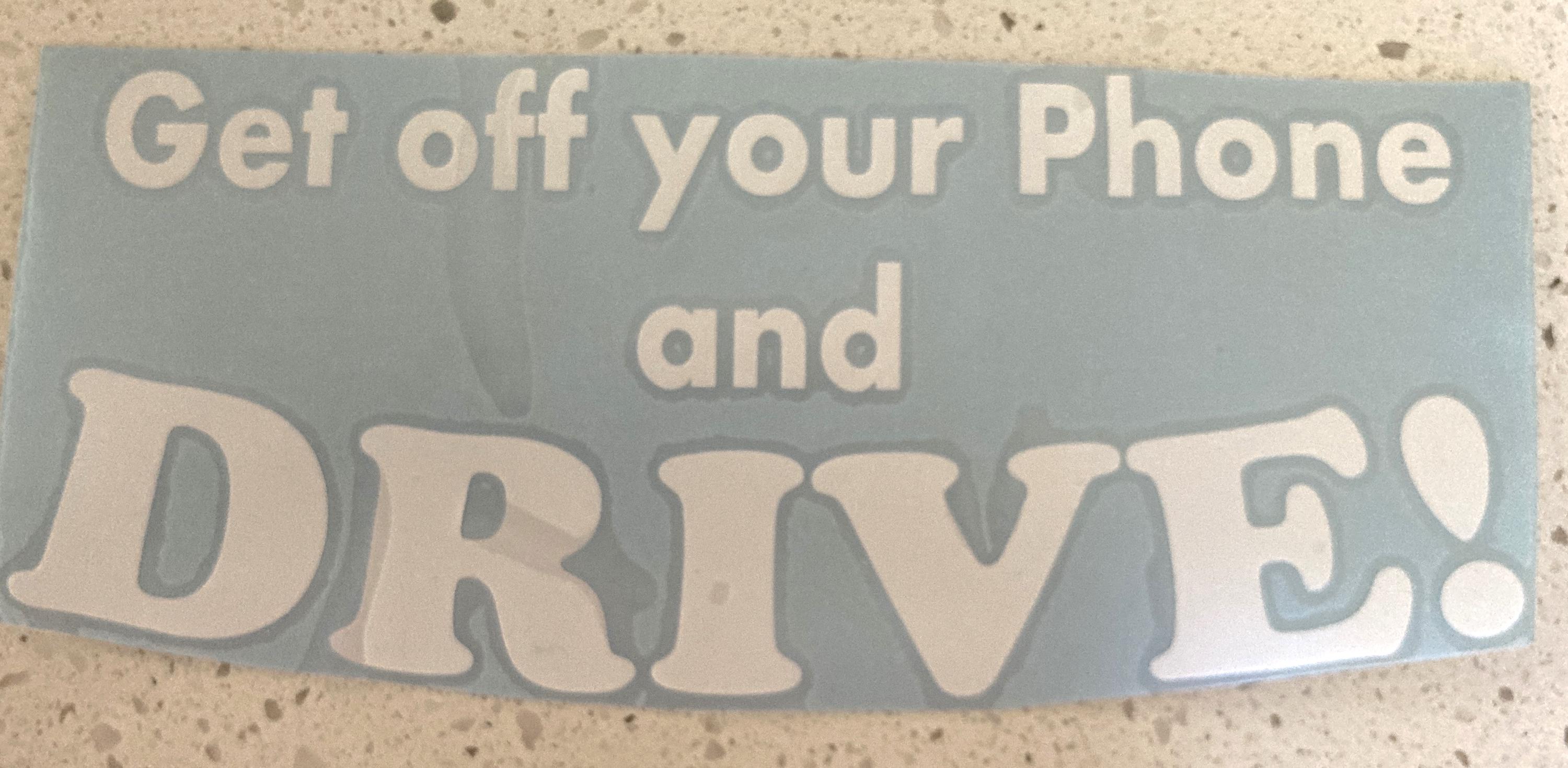 Vinyl Decal for Vehicle Window or Bumper. 