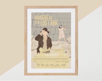 Indiana Jones Les Aventuriers De L Arche Perdue Poster Etsy France