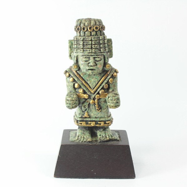 Mexican Figure, Malachite Statue, Carved Figure, Primitive Figures, Primitive Mexican Figures, Figurine, Gift for women, Gift for men, Gifts