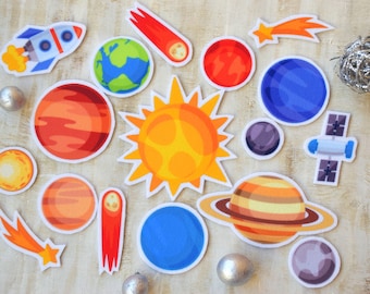 Solar System Board Space Flannel Galaxy Felt play Preschool Creative Play Circle time Story set Teaching resource Child story Daycare story