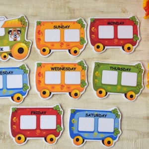 Days of the week Educational  Felt Board Flannel Story Preschool Teacher Resource Circle Time Imaginative Play Creative Activity story book