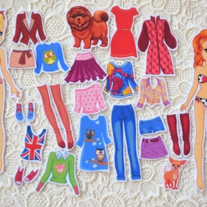 Felt Paper Dolls Dress‑Up Set | Flannel Board with Outfits | Quiet Play Educational Toy | Preschool Pretend Play Gift Clothes |Preschoolers