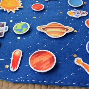Solar System Playscape Waldorf Inspired Outer Space Planets Play Mat ...