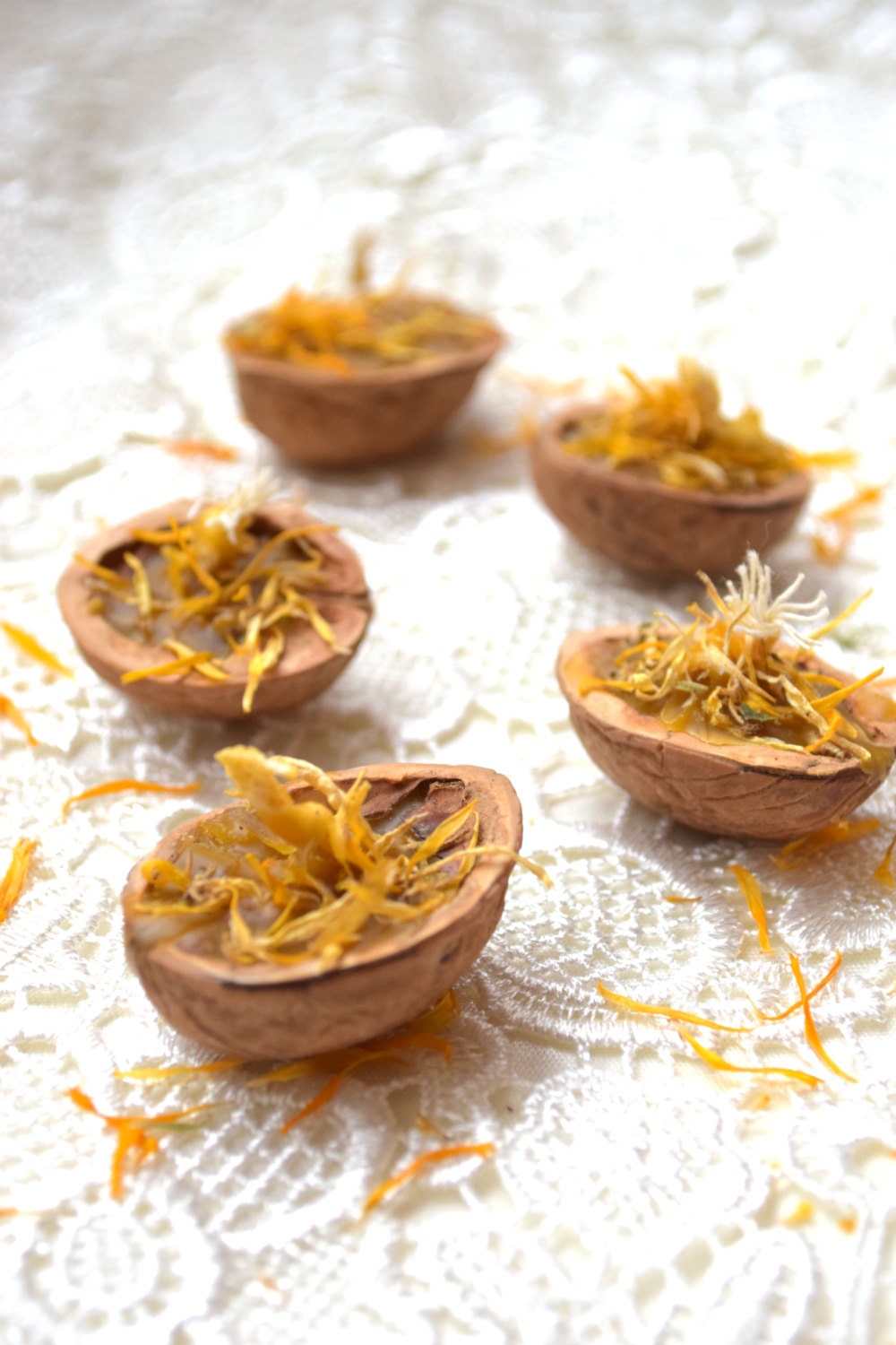 Floating Beeswax Floral Candles