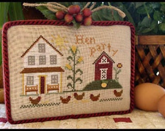 cross stitch pattern Little house needleworks - hen party - cross stitch pattern