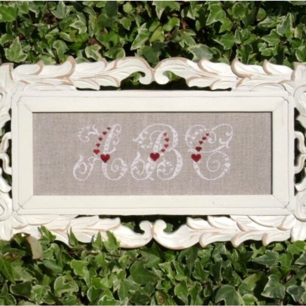 cross stitch pattern Couleur d'etoile - je l'aime aussi - cross stitch pattern