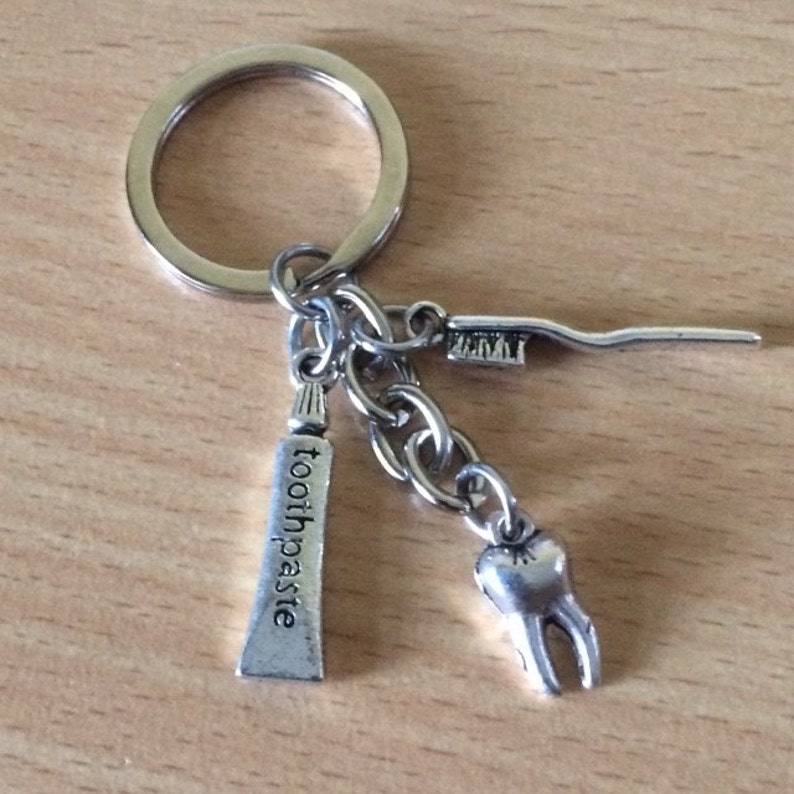 Dentist Keyring Dentist Keychain Dental Assistant Gift Etsy