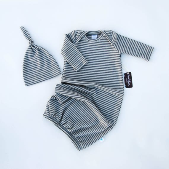 Coming Home Outfit Merino Wool Newborn Set Baby Gown Set