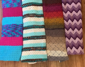 Hand made crochet afcans