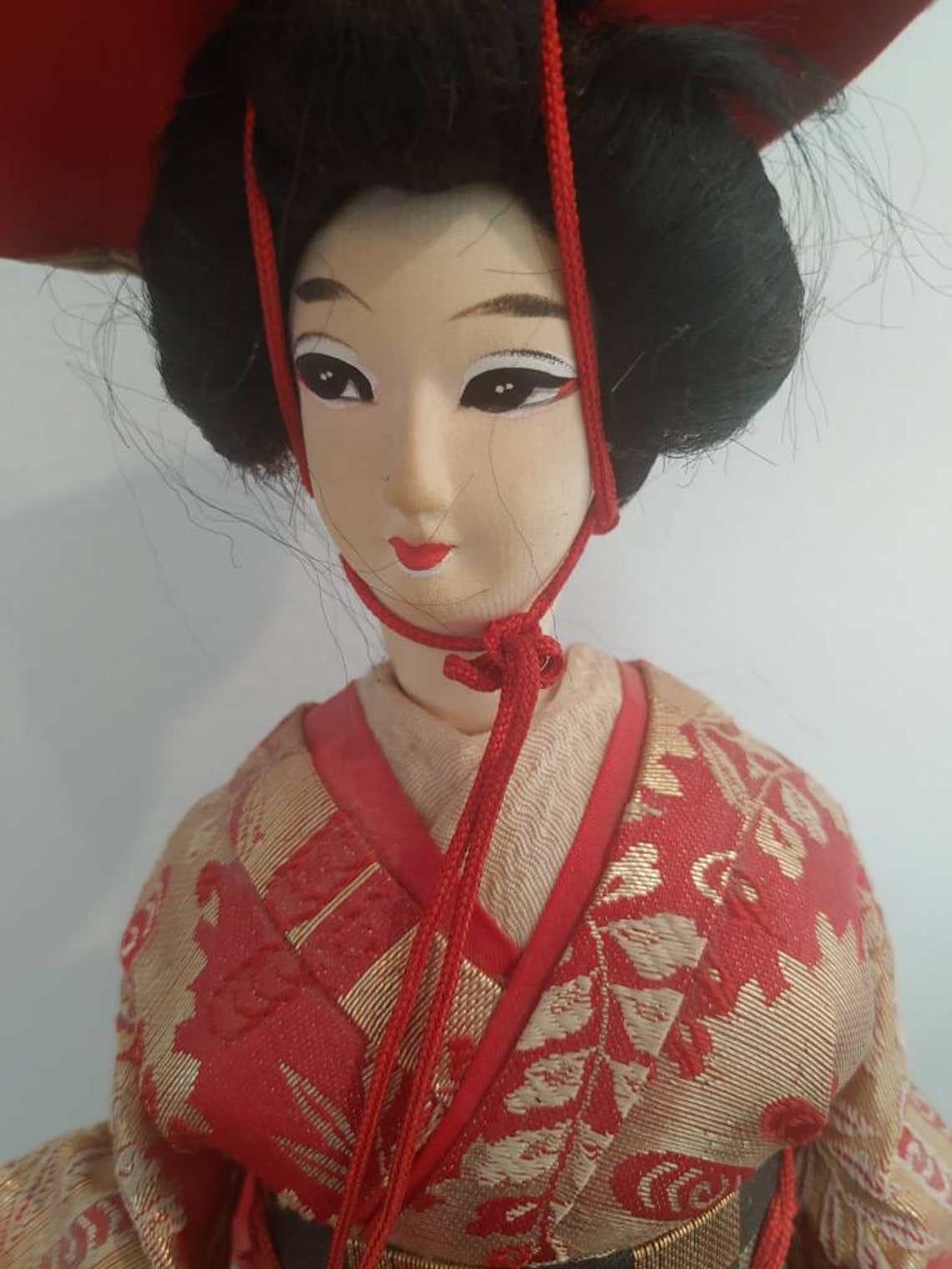 Handmade Japanese Geisha Doll and music stand Etsy