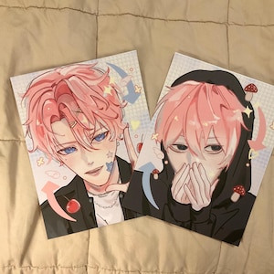 Tamon’s B Side Anime Art Print, Tamon Fukuhara, Gloomyhara, Anime Gifts, Anime Poster, Anim Prints, 5x7 Prints