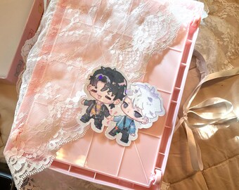 Link Click Holo Vinyl Sticker, Lu Guang, Cheng Xiaoshi, Donghua Merch, Link Click Merch, Anime Stickers, Shiguang