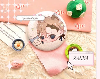 Zanka und Hachiaware Chiikawa Ita Tasche Pin Abzeichen, Gachiakuta Merch, Anime Geschenke