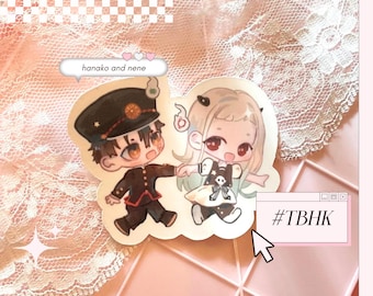 Hanako and Nene Yashiro Sticker, TBHK Merch, Toilet Bound Hanako Kun, Kawaii Stickers, Chibi