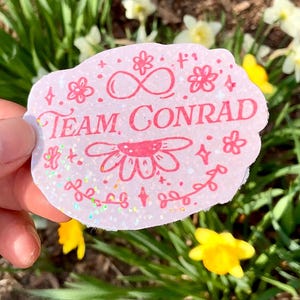 TSITP Sticker, Team Conrad Stickers, The Summer I Turned Pretty, Conrad Fisher, Holographic Sticker, Cute Stickers, Bookish Sticker