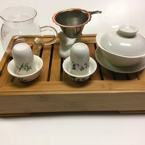 Gaiwan With 2 set tasting cups and small tea tray