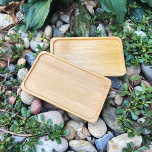 Bamboo Tea Coaster 4.5x2.5x1inch, 4 pcs per set