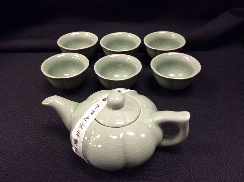 Ice crack Gaiwan Tea Set 7pcs w gift box