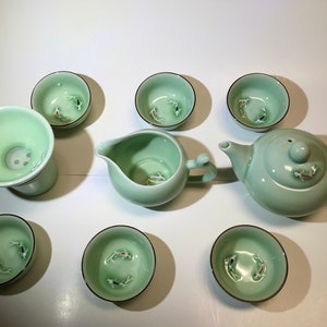 Qingci Celadon - Bamboo Joint Tea Cup - Long Quan Green Plum Celadon  Porcelain - Liu - Tea & Art Shop