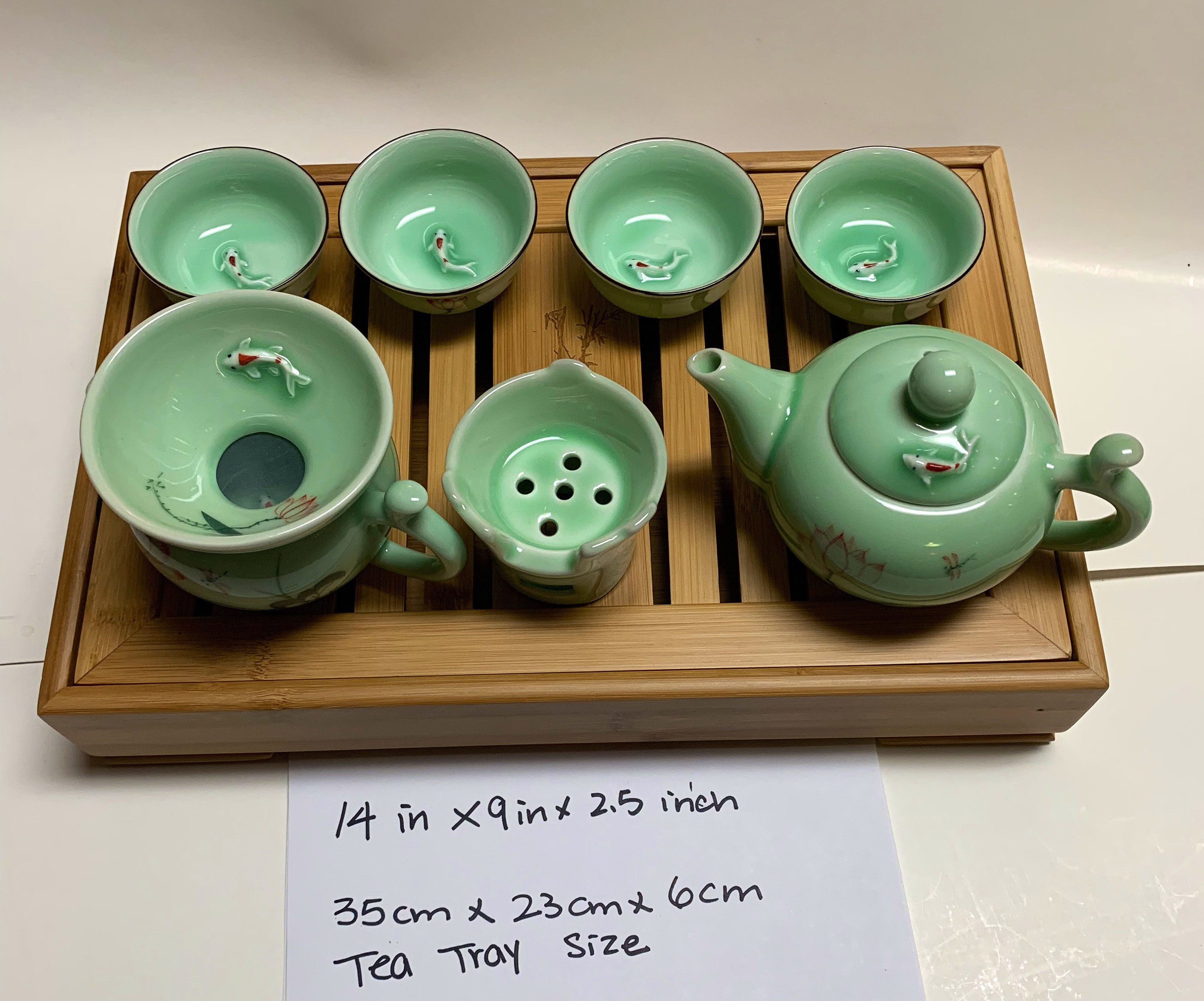 Gaiwan Tea Set With Beautiful Tea Tray Great Starter Tea Set Etsy Canada