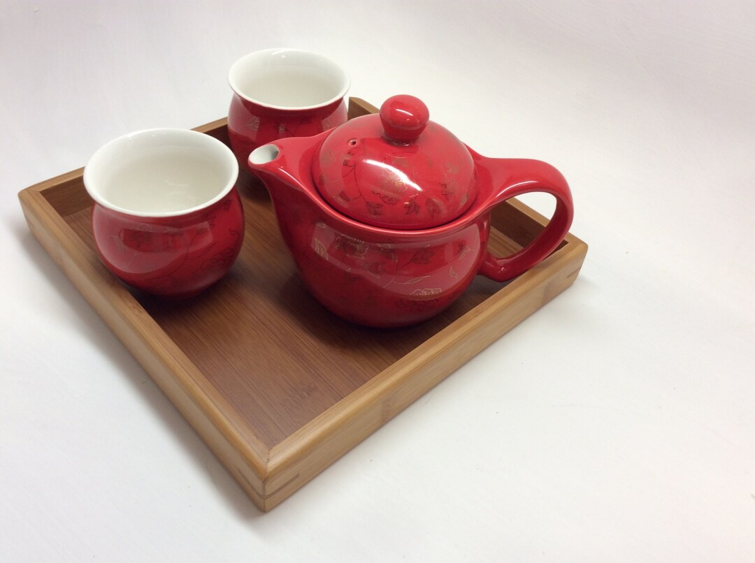 Handgefertigte Drachen-Farbwechsel-Teekanne Aus Rotem Ton – Zisha Teeset Mit 2 Tassen, Perfektes Geschenk