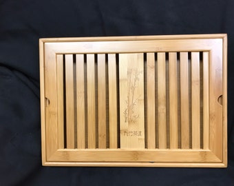 Bamboo Tea Tray large size 15.8x11x2.8inch only sale tea tray