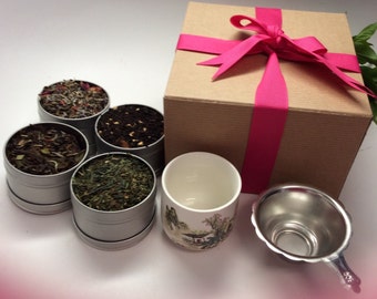Rewards good customer for this great Tea sampler with Tea cup w strainer and Teas