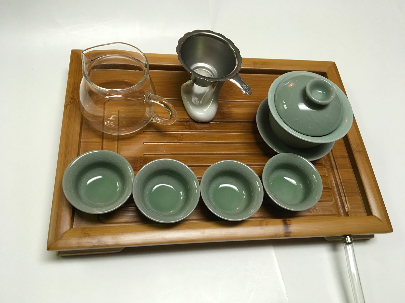 Gaiwan Tea Set with Beautiful Tea Tray great starter Tea Set Etsy