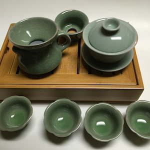 Gaiwan  Tea Set with Beautiful Tea Tray great starter Tea Set Must Have #408