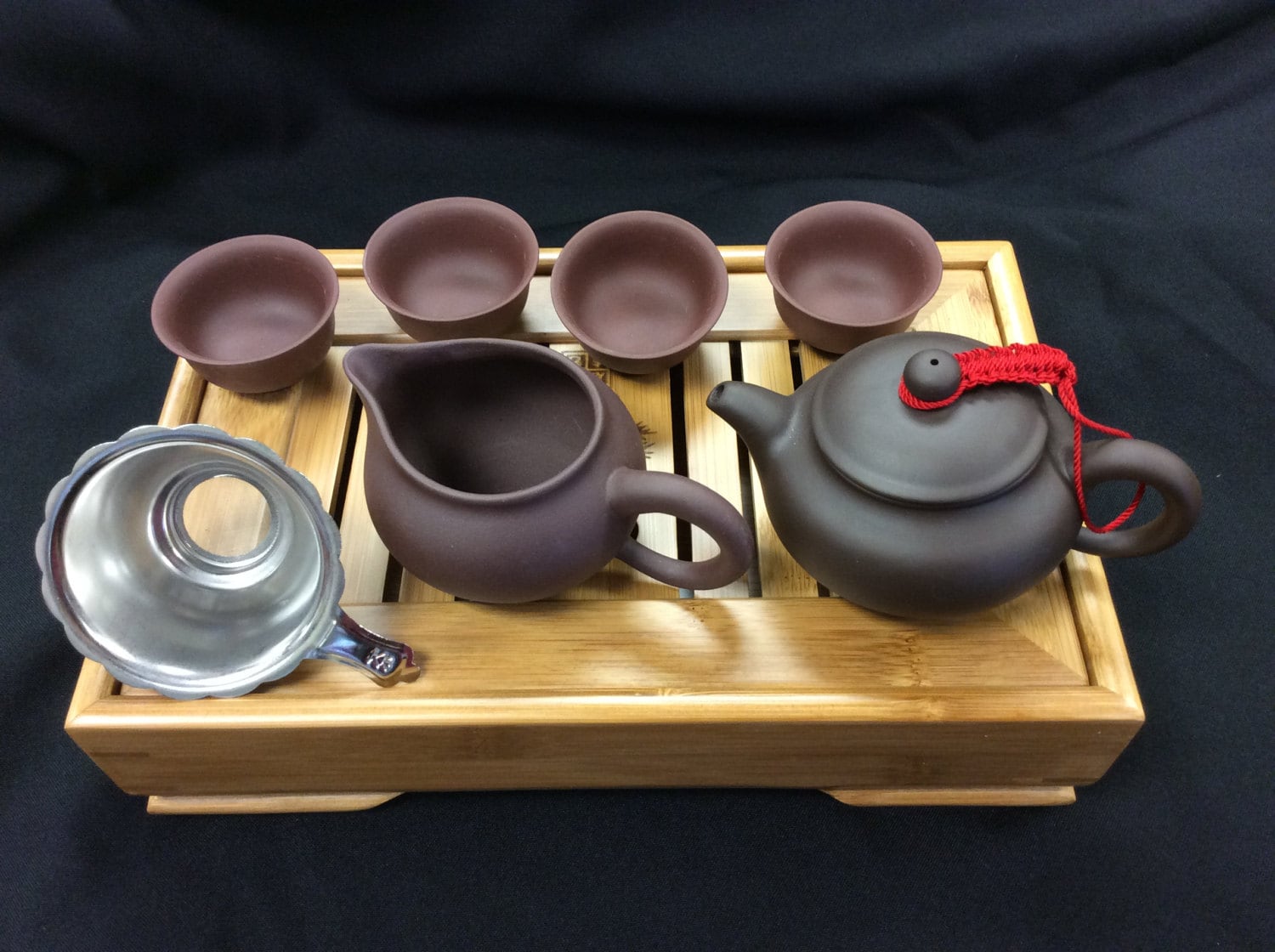Beautifully crafted Yixing Tea Set with Tea Tray Etsy