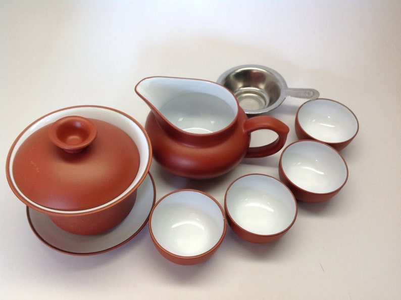 Beautifully Crafted Yixing Gaiwan Tea Set 7pcs Etsy