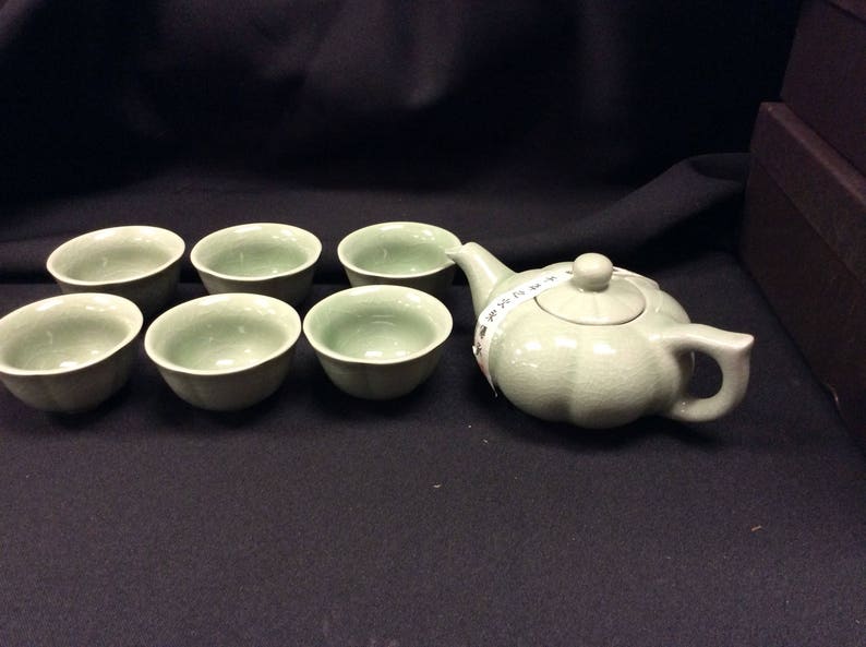 Ice crack Gaiwan Tea Set 7pcs w gift box