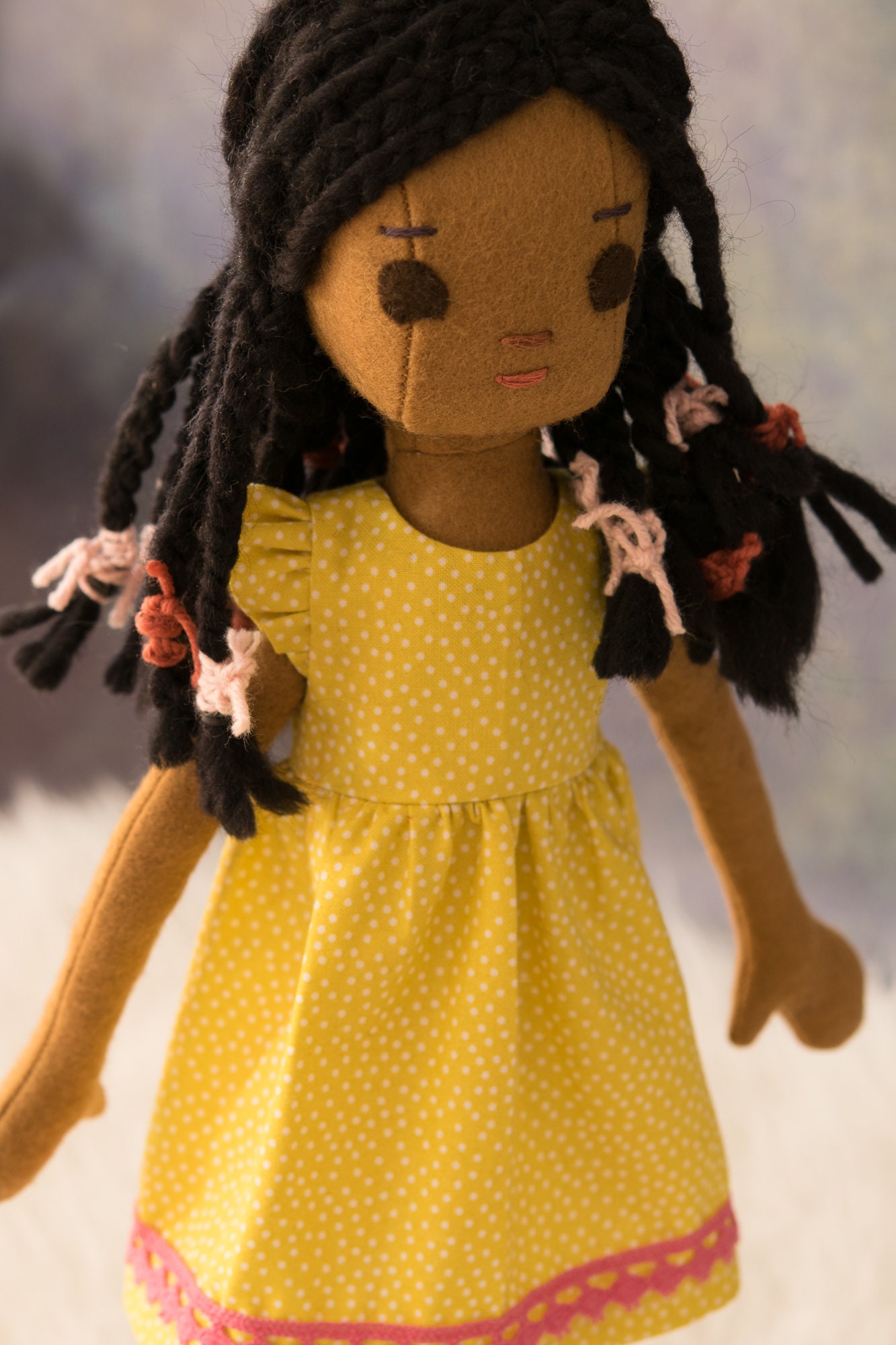African Rag Dolls Mia African American Handmade Rag Doll 1 | Mia Is