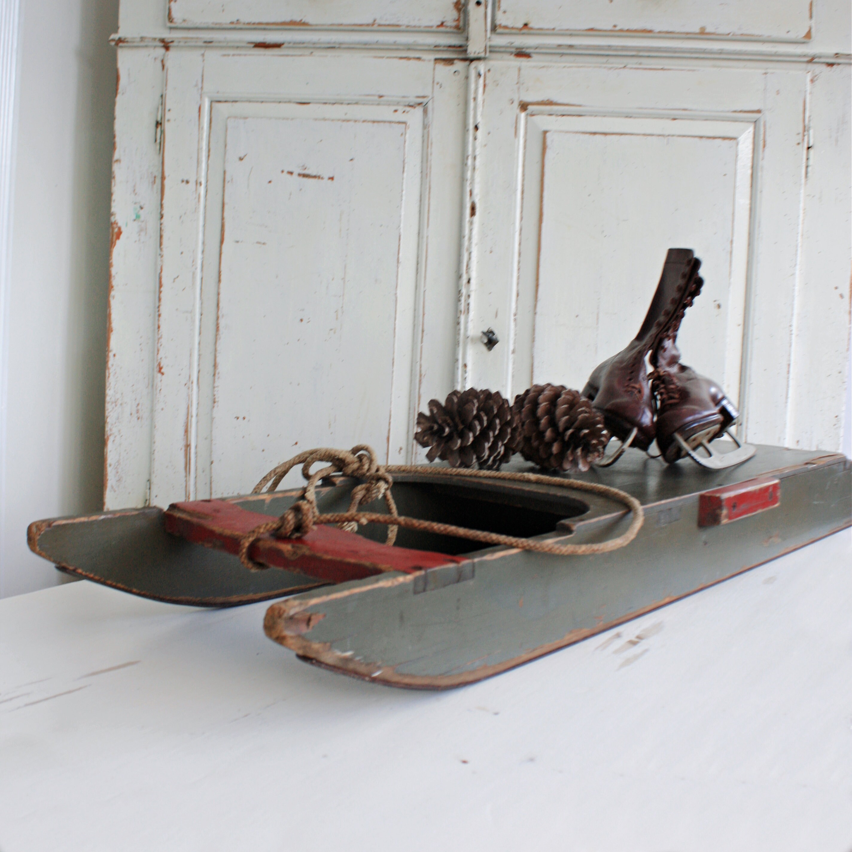 Old English Wood Sledge or Toboggan by Murray & Baldwin Etsy UK