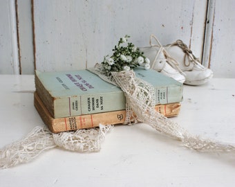 Old French Faded Decorative Books, for a Neutral Coloured Shelf or Table Display