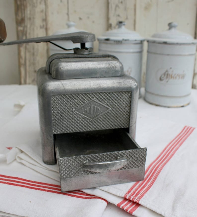 French metal coffee grinder French Kitchen decor