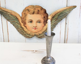 Silver Plated Candlestick Holder, Vintage English Home Decor