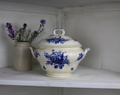 Vintage Blue and White Tureen by Villeroy & Boch