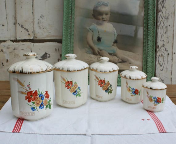 Set von Französisch Küche Kanister Vorratsgläser | Etsy