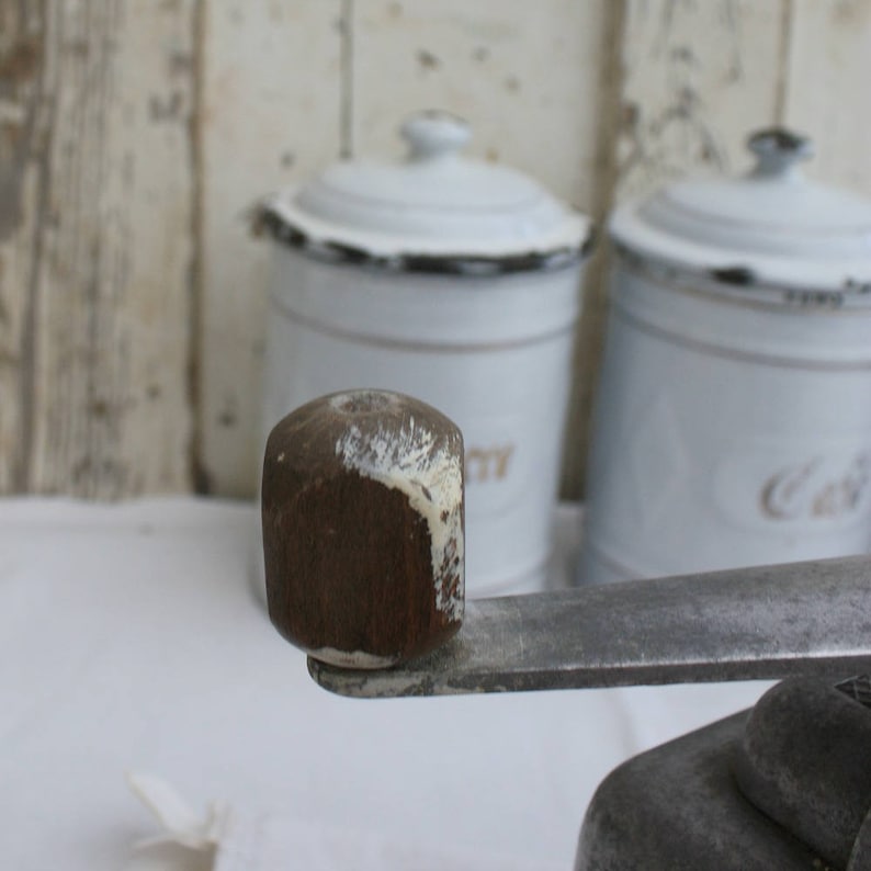 French metal coffee grinder French Kitchen decor